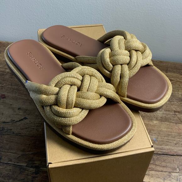 Rothy's The Summer Sandal in Golden Sun NIB 7.5 - Picture 1 of 6